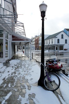 Mackinac ISland's Main Street in Winter